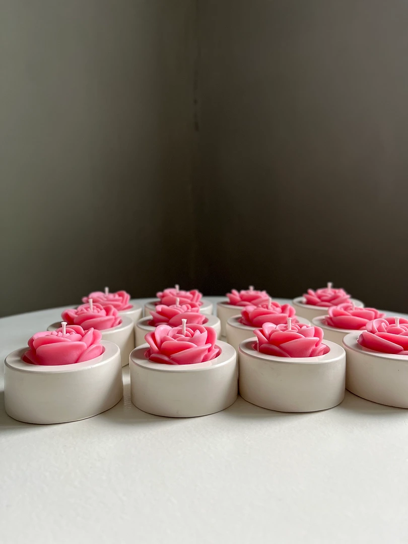 Роза в кашпо