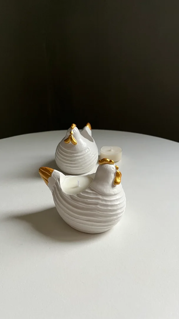 Курочка в кашпо